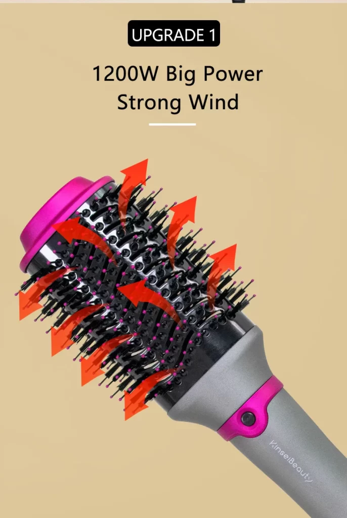 Hot Air Brush Multifunctional Hair Dryer Hair Straightener Curler Comb Replaceable Hair Salon Hair Styler Curler 2024 Aliexpress