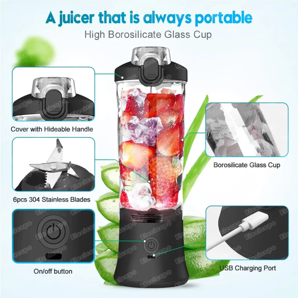 Portable Electric Juicer Fruit Mixers