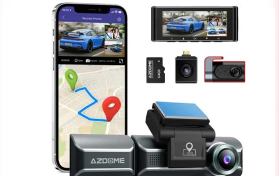 AZDOME Car DVR M550 Pro Dash Cam 4K 5.8Ghz WiFi 2 or 3 Cameras Front Cabin Rear Cam GPS Upgrade Night Vision Parking Monitor 2024 Aliexpress