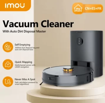 IMOU Robotic Self-empty Vacuum Cleaner Robot Sweeper Aspirador Friegasuelos Home Appliance Fast Shipping