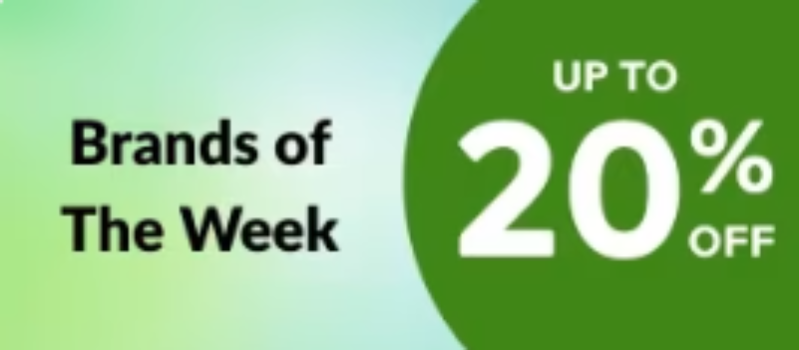 Brands of the Week Up to 20% off iherb