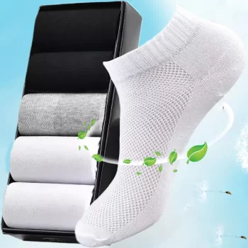 5Pairs Cotton Short Socks for Male High Quality Women's Low-Cut Crew Ankle Sports Mesh Breathable Summer Casual Soft Men Sock