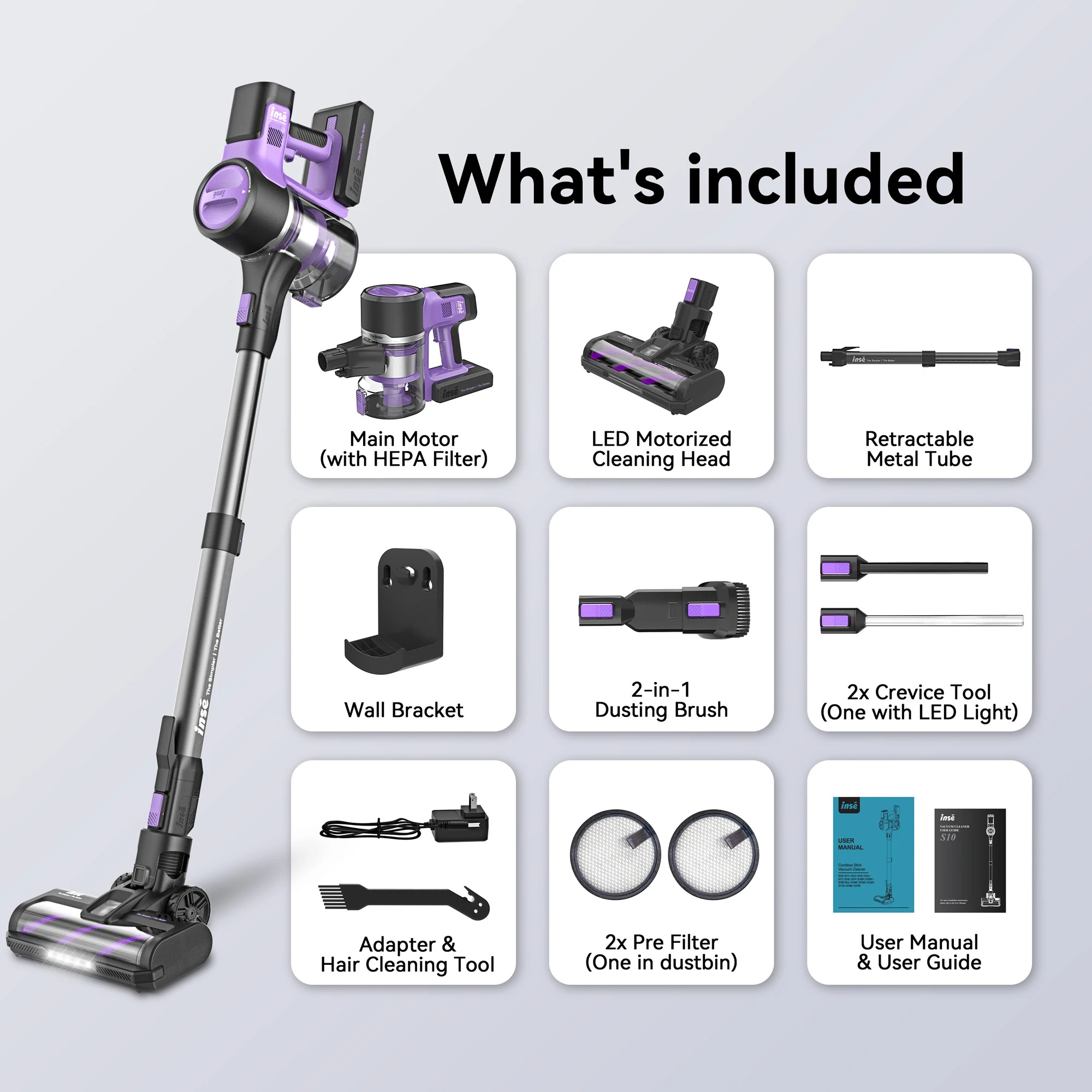 INSE S10 Cordless Vacuum Cleaner